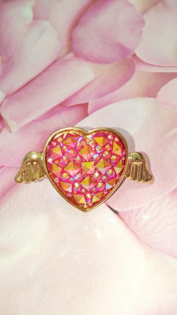 デカキラリングDX2サイズエンジェルダイヤモンドゴールドリング(ピンク)巾着欠品ガチャガチャガシャポンカプセルトイ < ホビー  デカキラリングDX2サイズエンジェルダイヤモンドゴールドリング(ピンク)巾着欠品ガチャガチャガシャポンカプセルトイ  < ホビーの