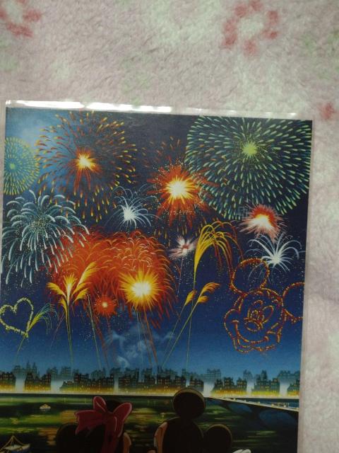 ディズニー ミッキー&ミニー  ☆ ポストカード 花火柄  A < アニメ/コミック/キャラクター  ディズニー ミッキー&ミニー  ☆ ポストカード 花火柄  A < アニメ/コミック/キャラクターの