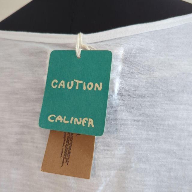 CALINER/カリネ/ロングTシャツ/ホワイト/サイズM/ゆったりめサイズ/綿100%/柔らかコットン/フクロウ他カラフル刺繍 < 女性ファッション  CALINER/カリネ/ロングTシャツ/ホワイト/サイズM/ゆったりめサイズ/綿100%/柔らかコットン/フクロウ他カラフル刺繍 < 女性ファッションの