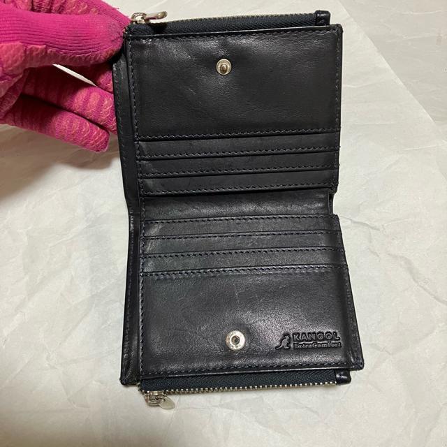 【KANGOL Extra Comfort】 レザー 二つ折り財布 / Wジップ < ブランド 【KANGOL Extra Comfort】 レザー 二つ折り財布 / Wジップ < ブランドの