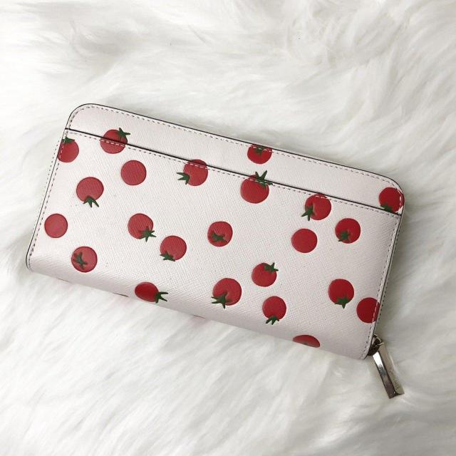 【レア美品】Kate spade ケイトスペード 長財布 ラウンドファスナー トマト柄 ドット < ブランド 【レア美品】Kate spade ケイトスペード 長財布 ラウンドファスナー トマト柄 ドット < ブランドの