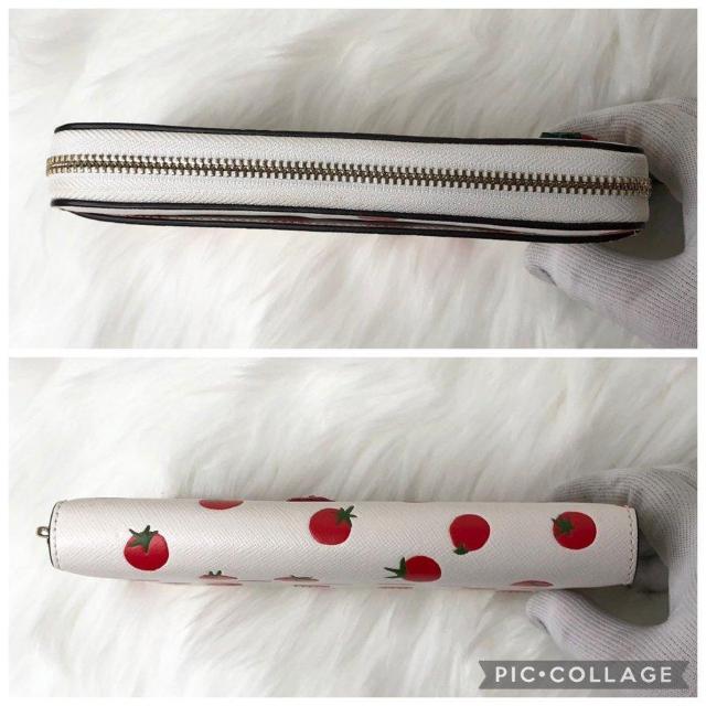 【レア美品】Kate spade ケイトスペード 長財布 ラウンドファスナー トマト柄 ドット < ブランド 【レア美品】Kate spade ケイトスペード 長財布 ラウンドファスナー トマト柄 ドット < ブランドの