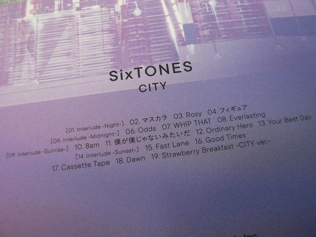SixTONES/2ndアルバム『CITY』【通常盤:初回プレス仕様】全19曲収録CD/20Pフォトブック&スリーブケース付き < CD/DVD/ビデオ SixTONES/2ndアルバム『CITY』【通常盤:初回プレス仕様】全19曲収録CD/20Pフォトブック&スリーブケース付き < CD/DVD/ビデオの
