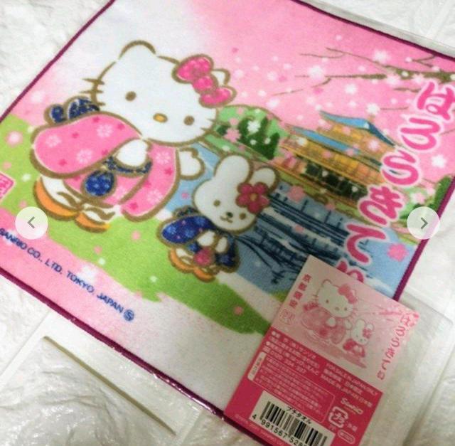 サンリオ ハローキティー プチタオル 2枚 京都限定 < おもちゃ サンリオ ハローキティー プチタオル 2枚 京都限定 < おもちゃの