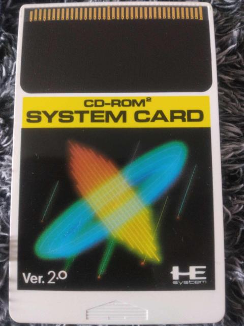 PCエンジン CD-ROM2 SYSTEM CARD Ver. 2.0 HuCARD HE system < ゲーム本体/ソフト PCエンジン CD-ROM2 SYSTEM CARD Ver. 2.0 HuCARD HE system < ゲーム本体/ソフトの