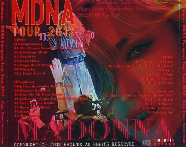 yzMadonna }hi Netherlands 2012 2CD