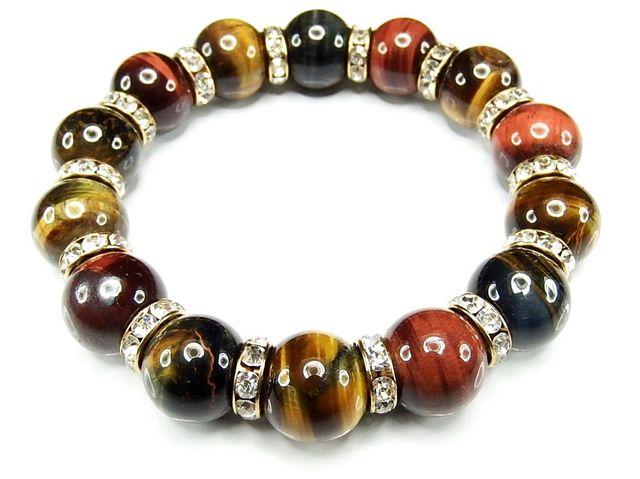 護符御守天然石AA多色タイガーアイ約14mmロンデル数珠 < 男性アクセサリー/時計  護符御守天然石AA多色タイガーアイ約14mmロンデル数珠  < 男性アクセサリー/時計の