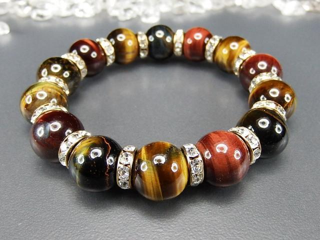 護符御守天然石AA多色タイガーアイ約14mmロンデル数珠 < 男性アクセサリー/時計  護符御守天然石AA多色タイガーアイ約14mmロンデル数珠 < 男性アクセサリー/時計の