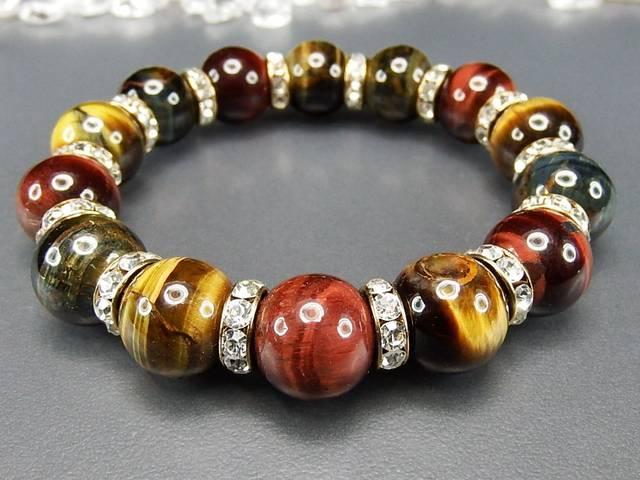 護符御守天然石AA多色タイガーアイ約14mmロンデル数珠 < 男性アクセサリー/時計  護符御守天然石AA多色タイガーアイ約14mmロンデル数珠 < 男性アクセサリー/時計の