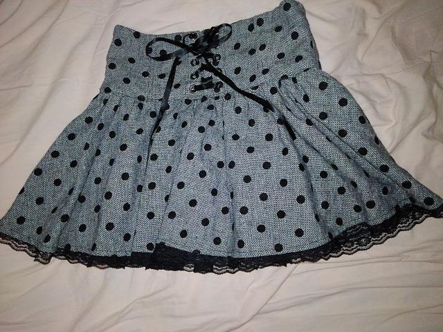 服♪今大人気ツィード素材編み上げ水玉スカ-ト送料半額(●’∇’)♪ < 女性ファッション  服♪今大人気ツィード素材編み上げ水玉スカ-ト送料半額(●’∇’)♪  < 女性ファッションの