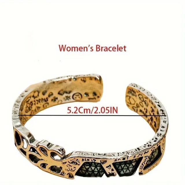 残1点★爆ヤス価格490円★ヴィンテージスター & 花のディテールカフバングル レディース < 女性アクセサリー/時計 残1点★爆ヤス価格490円★ヴィンテージスター & 花のディテールカフバングル レディース < 女性アクセサリー/時計の