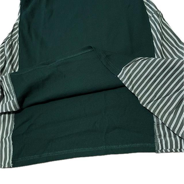 fort point 異素材MIX サイドティアード ニット トップス < 女性ファッション fort point 異素材MIX サイドティアード ニット トップス < 女性ファッションの