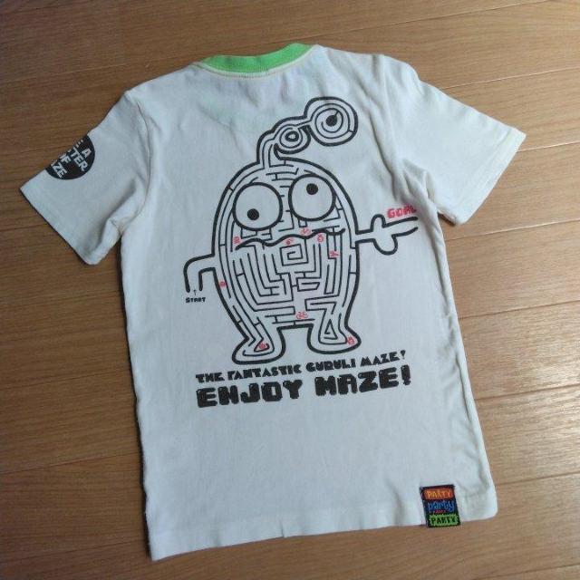 迷路Tシャツ 120 白 partyparty < ブランド 迷路Tシャツ 120 白 partyparty < ブランドの