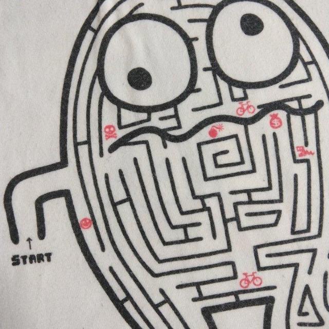 迷路Tシャツ 120 白 partyparty < ブランド 迷路Tシャツ 120 白 partyparty < ブランドの