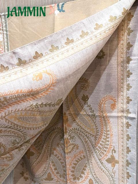 ペーズリー柄カシミヤストール ベージュ アジアン エスニック ストール マフラー カシミア < 女性ファッション  ペーズリー柄カシミヤストール ベージュ アジアン エスニック ストール マフラー カシミア < 女性ファッションの