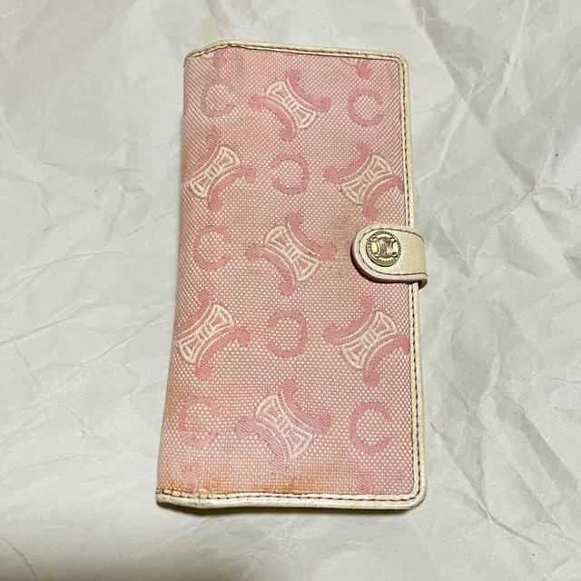 【正規品】【CELINE / セリーヌ】 マカダム / 二つ折り 長財布 ピンク キャンバス < ブランド 【正規品】【CELINE / セリーヌ】 マカダム / 二つ折り 長財布 ピンク キャンバス < ブランドの