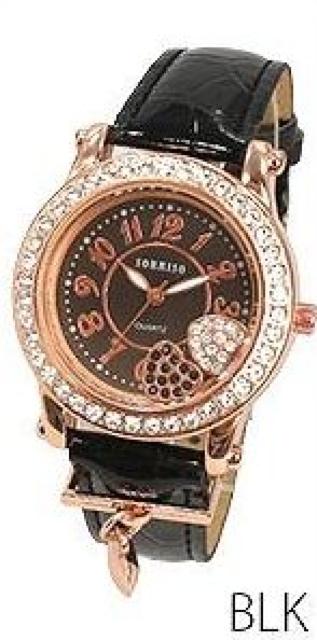 NEW★チャーム付き・ムーブハートストーン腕時計SRHI3BK < 女性アクセサリー/時計  NEW★チャーム付き・ムーブハートストーン腕時計SRHI3BK  < 女性アクセサリー/時計の