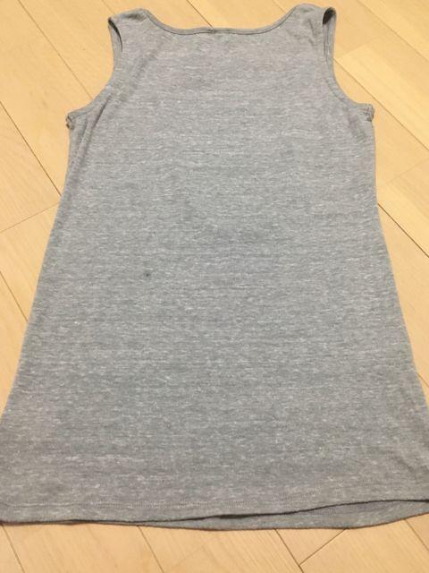 riendaリエンダグレー白パールノースリーブタンクトップ丈長め < ブランド riendaリエンダグレー白パールノースリーブタンクトップ丈長め < ブランドの