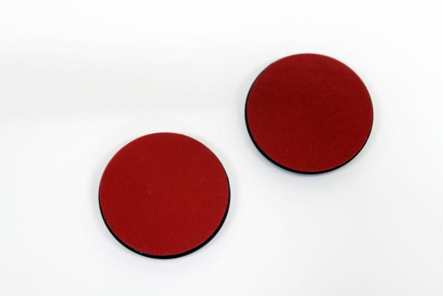 汎用ブラック枠付き リフレクター 丸型 レッド 赤 黒 < 自動車/バイク 汎用ブラック枠付き リフレクター 丸型 レッド 赤 黒 < 自動車/バイク