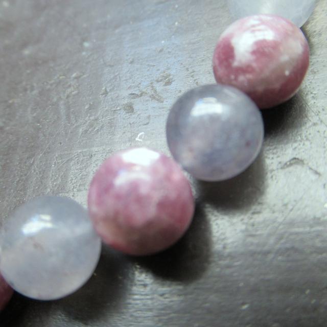 レピドライトxアイオライトブレスレット < 男性アクセサリー/時計 レピドライトxアイオライトブレスレット < 男性アクセサリー/時計の