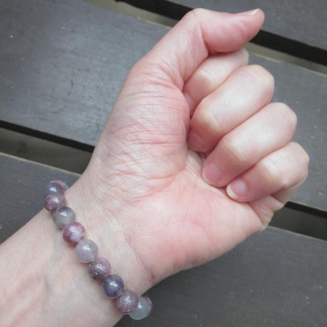 レピドライトxアイオライトブレスレット < 男性アクセサリー/時計 レピドライトxアイオライトブレスレット < 男性アクセサリー/時計の