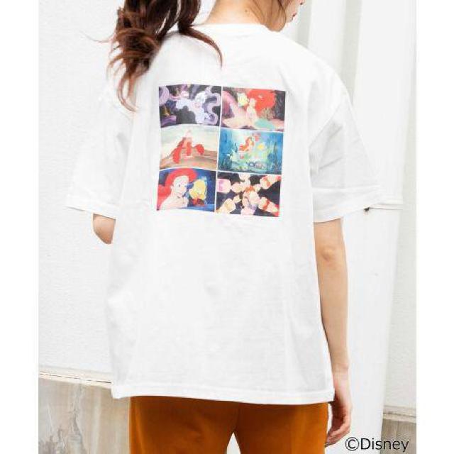 SALE●アリエル リトルマーメイド●バックプリントTシャツ●Disneyディズニー ディズニープリンセス●白ホワイト < 女性ファッション SALE●アリエル リトルマーメイド●バックプリントTシャツ●Disneyディズニー ディズニープリンセス●白ホワイト < 女性ファッションの
