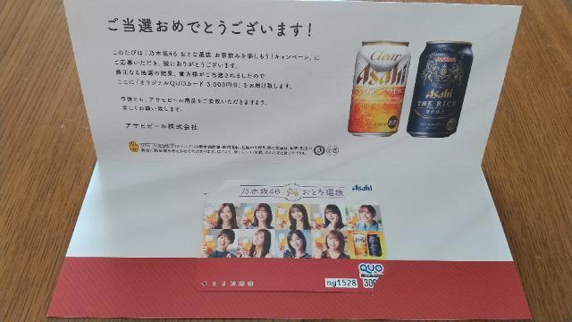 乃木坂46☆おとな選抜QUOカード3000円分 < タレントグッズ 乃木坂46☆おとな選抜QUOカード3000円分 < タレントグッズの