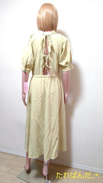 新品タグ付☆大きいF☆mikke☆ふんわり柔らか素材の背紐付きワンピW151☆3点で即落 < 女性ファッション  新品タグ付☆大きいF☆mikke☆ふんわり柔らか素材の背紐付きワンピW151☆3点で即落 < 女性ファッションの