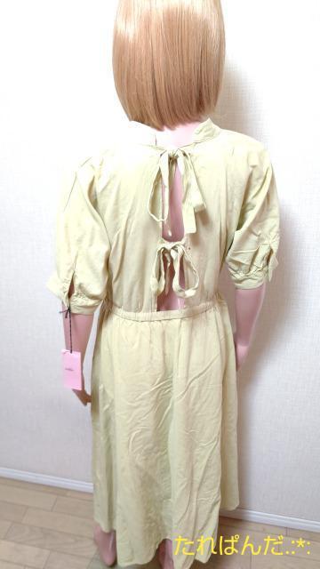 新品タグ付☆大きいF☆mikke☆ふんわり柔らか素材の背紐付きワンピW151☆3点で即落 < 女性ファッション  新品タグ付☆大きいF☆mikke☆ふんわり柔らか素材の背紐付きワンピW151☆3点で即落 < 女性ファッションの