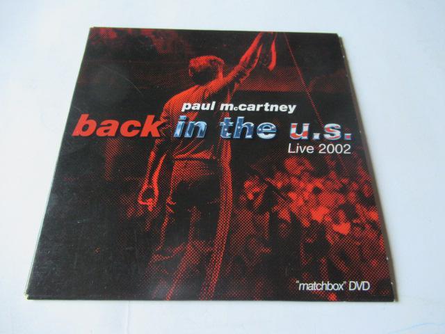 ポール・マッカートニー DVD、「 Back In The U.S. Live 2002 Matchbox 」   輸入盤 < タレントグッズ  ポール・マッカートニー DVD、「 Back In The U.S. Live 2002 Matchbox 」   輸入盤  < タレントグッズの