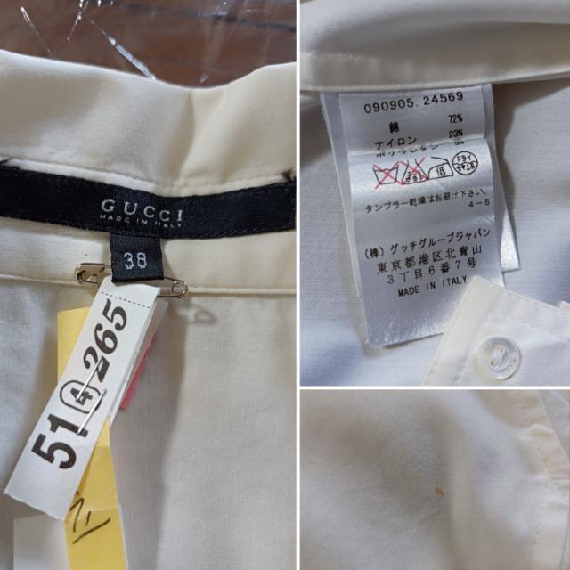 GUCCI★長袖ブラウスシャツ★グッチ★1枚は持ってると便利★定番シンプルブラウス★ < 女性ファッション GUCCI★長袖ブラウスシャツ★グッチ★1枚は持ってると便利★定番シンプルブラウス★ < 女性ファッションの