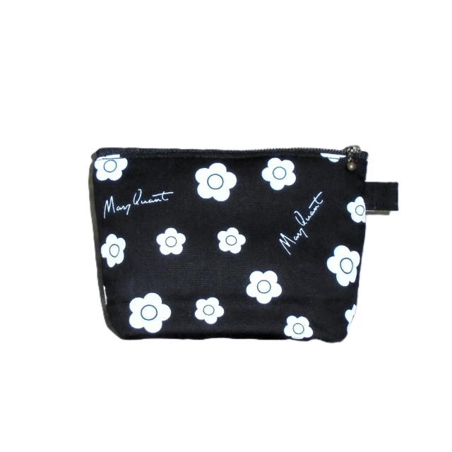 【19p幅】◆MARY QUANT◆マリークワント・ミニデイジー×黒地◆ファスナーポーチ < 女性ファッション  【19p幅】◆MARY QUANT◆マリークワント・ミニデイジー×黒地◆ファスナーポーチ  < 女性ファッションの