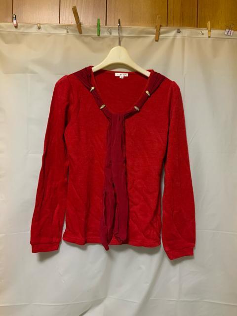 ◆赤のニットトップスLサイズ < 女性ファッション  ◆赤のニットトップスLサイズ  < 女性ファッションの