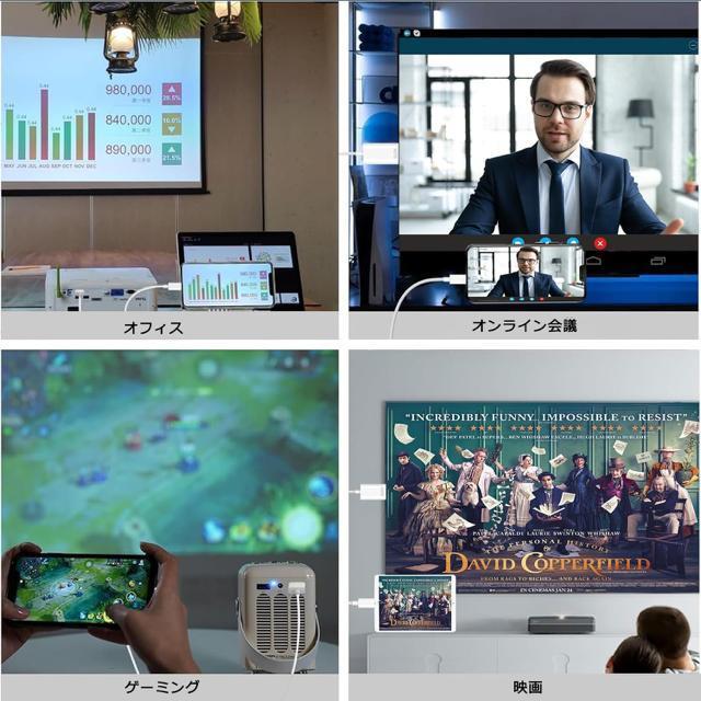 HDMI �ϊ� �P�[�u�� ��ʃ~���[�����O 2M �[�d���Ȃ���g���� AV�����A�_�v�^ 1080P���� �ݒ�s�v �������ނ��� �� �Ɠd/AV�� 