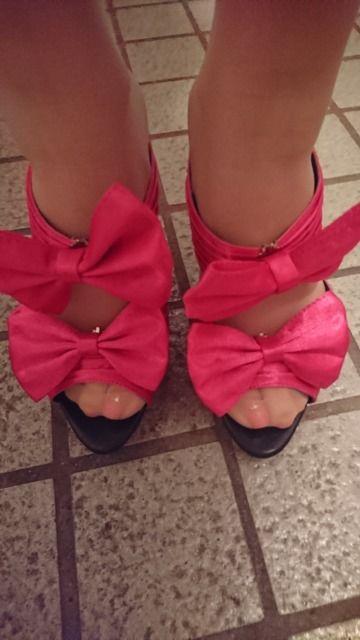 ダブルりぼん付きピンクサンダルS < 女性ファッション ダブルりぼん付きピンクサンダルS < 女性ファッションの