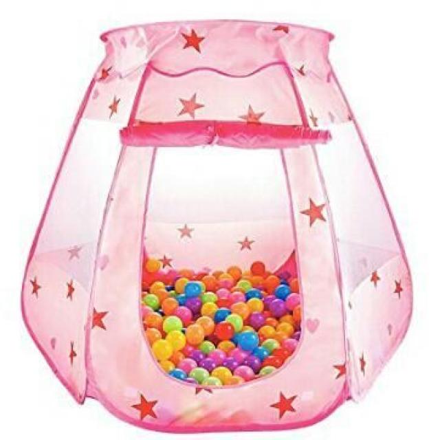 ボールプール キッズテント 収納バッグ付き ピンク < おもちゃ  ボールプール キッズテント 収納バッグ付き ピンク  < おもちゃの