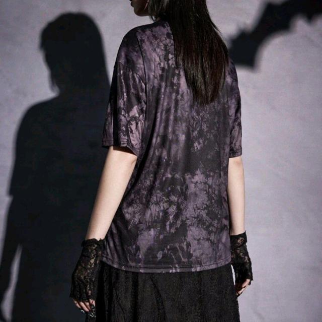 ROMWE★新品★むら染めダークプリンセス半袖T/L < 女性ファッション  ROMWE★新品★むら染めダークプリンセス半袖T/L < 女性ファッションの