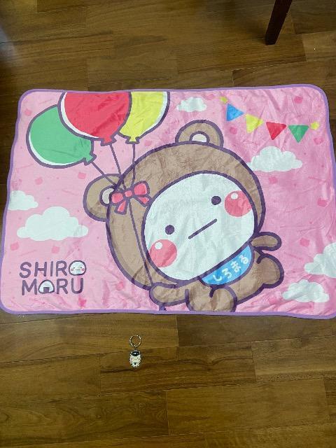 しろまるブランケットとキーホルダーのセット 美品 < アニメ/コミック/キャラクター  しろまるブランケットとキーホルダーのセット 美品  < アニメ/コミック/キャラクターの