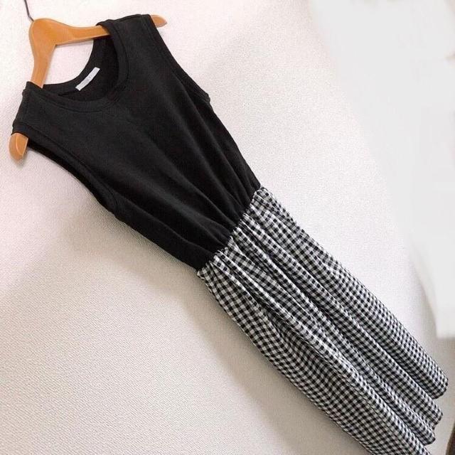 ◆KBF/ケービーエフ◆スウェットMIXギンガムチェックワンピース★マキシワンピ♪ < ブランド ◆KBF/ケービーエフ◆スウェットMIXギンガムチェックワンピース★マキシワンピ♪ < ブランドの