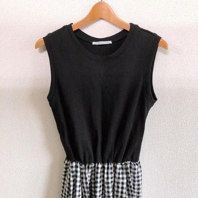 ◆KBF/ケービーエフ◆スウェットMIXギンガムチェックワンピース★マキシワンピ♪ < ブランド ◆KBF/ケービーエフ◆スウェットMIXギンガムチェックワンピース★マキシワンピ♪ < ブランドの