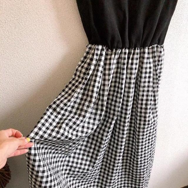 ◆KBF/ケービーエフ◆スウェットMIXギンガムチェックワンピース★マキシワンピ♪ < ブランド ◆KBF/ケービーエフ◆スウェットMIXギンガムチェックワンピース★マキシワンピ♪ < ブランドの