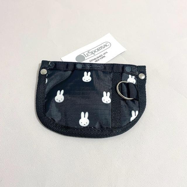 ★新品★LeSportsac レスポートサック ミッフィー 黒色 ブラック 小銭入れ コインケース キーリング付き ポーチ < 女性ファッション  ★新品★LeSportsac レスポートサック ミッフィー 黒色 ブラック 小銭入れ コインケース キーリング付き ポーチ < 女性ファッションの