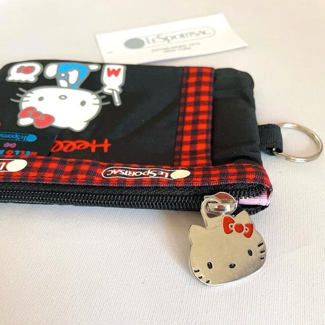 ★新品★LeSportsac レスポートサック ハローキティー ブラック キーコインポーチ ID パスケース ポーチ 小銭入れ < 女性ファッション  ★新品★LeSportsac レスポートサック ハローキティー ブラック キーコインポーチ ID パスケース ポーチ 小銭入れ < 女性ファッションの