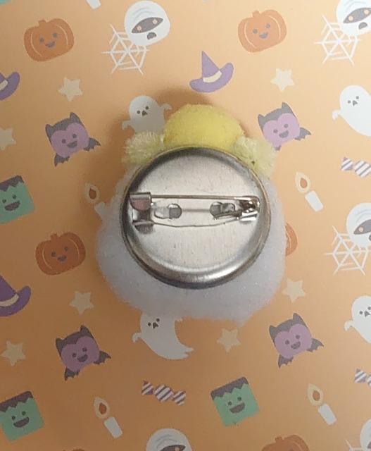 ハンドメイド♪ポンポンフェイスブローチ★ハロウィンver★おばけD < ペット/手芸/園芸  ハンドメイド♪ポンポンフェイスブローチ★ハロウィンver★おばけD < ペット/手芸/園芸の
