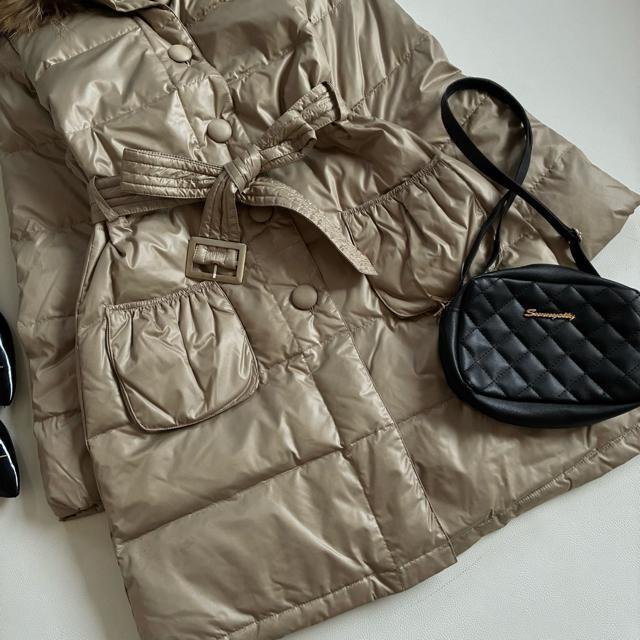 ◆美品◆LITIRA◆ラクーンファー◆ロングダウンコート◆シャンパンベージュ◆M < 女性ファッション ◆美品◆LITIRA◆ラクーンファー◆ロングダウンコート◆シャンパンベージュ◆M < 女性ファッションの