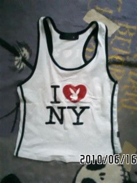 PLAYBOY・ウサギ&ロゴプリントサイド黒ラインタンク < ブランド PLAYBOY・ウサギ&ロゴプリントサイド黒ラインタンク < ブランドの