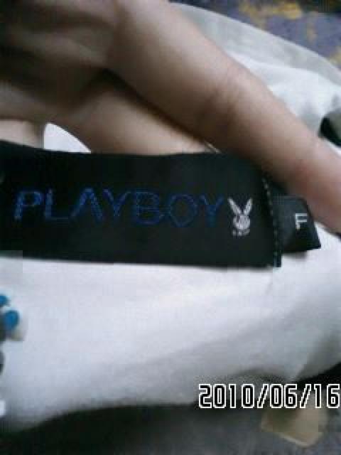 PLAYBOY・ウサギ&ロゴプリントサイド黒ラインタンク < ブランド PLAYBOY・ウサギ&ロゴプリントサイド黒ラインタンク < ブランドの