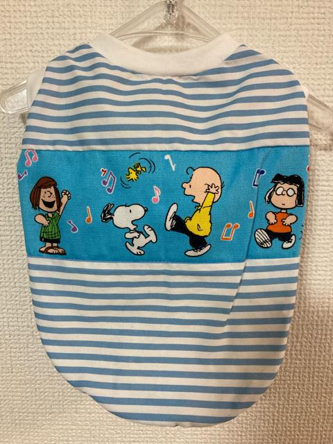 ★ハンドメイド スヌーピー シャツ ボーダー 犬服 M★ < ペット/手芸/園芸  ★ハンドメイド スヌーピー シャツ ボーダー 犬服 M★  < ペット/手芸/園芸の