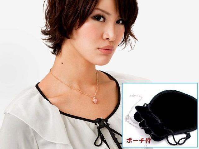 ★パヴェハートネックレス≪ピンク≫ < 女性アクセサリー/時計  ★パヴェハートネックレス≪ピンク≫ < 女性アクセサリー/時計の