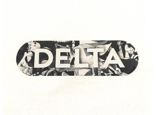 DELTA☆DECK LOGO T-SHIRT GUERNICA White☆ < 男性ファッション  DELTA☆DECK LOGO T-SHIRT GUERNICA White☆ < 男性ファッションの
